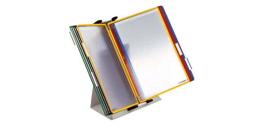 Protège-documents pivotant Tarifold PVC A4 couleurs assorties - 10 pochettes