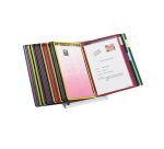 Protège-documents pivotant pupitre Djois by Tarifold PVC A4 40 pochettes - 80 vues couleurs assorties