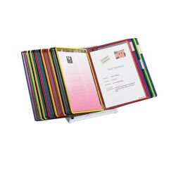 Protège-documents pivotant pupitre Djois by Tarifold PVC A4 20 pochettes - 40 vues couleurs assorties