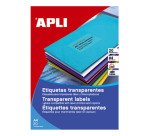 Etiquetas translúcidas 210 x 297 Láser Apli 1225