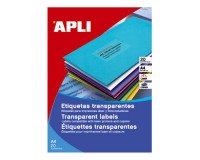 Etiquetas translúcidas 210 x 297 Láser Apli 1225