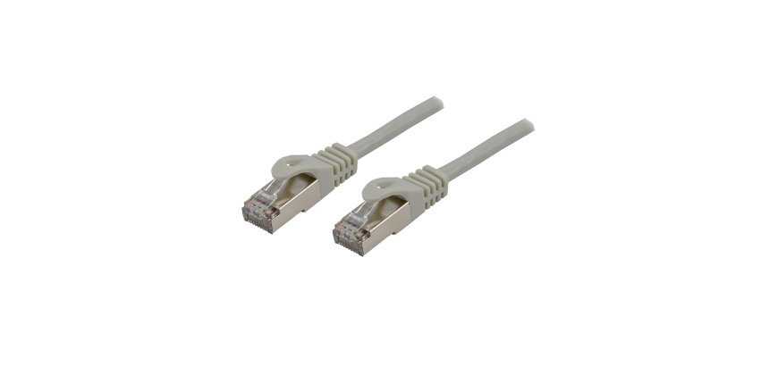 Network cable RJ45 category 6 - 15 meters grey
