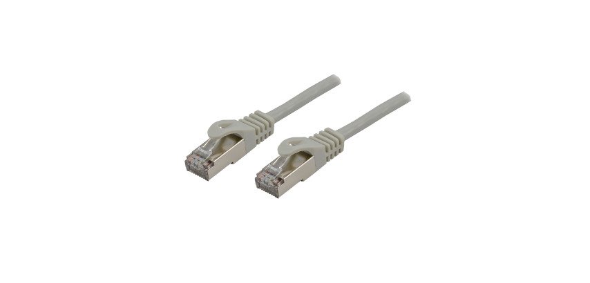 Network cable RJ45 category 6 - 20 meters grey