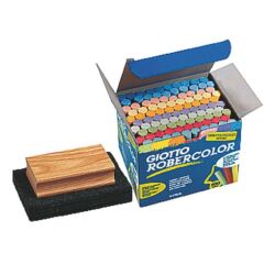 Kit Borrador Fieltro + Caja de 100 tizas surtidas