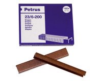 Grapas Petrus 23/6 cobreadas Caja de 1000
