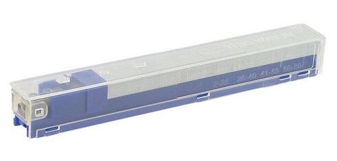 Pack 5 x 210 Nachfüllungen für Heftgerät Leitz mit Cartridge Farbe Blau - Kapazität 25 Blätter