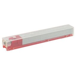 Pack of 5 x 210 refills for stapler Leitz with cartridge colour red capacity 80 sheets