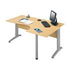 Bureau compact Altys L 160 cm piètement L métal