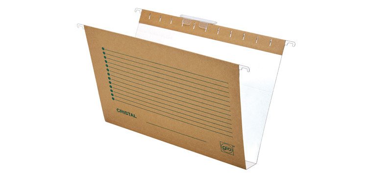 Carpetas colgantes para cajones 34,8 x 24,5 Folio Kraft Bicolor Gio lomo 15 mm