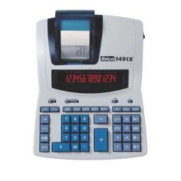 Calculatrice imprimante Ibico 1491X - 14 chiffres