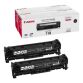 Pack de 2 toners Canon 718 noire