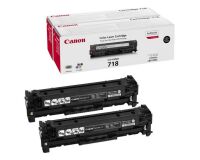 Pack van 2 toners Canon 718 zwart