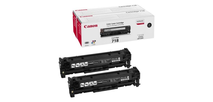 Canon CRG718 Pack de 2 noires