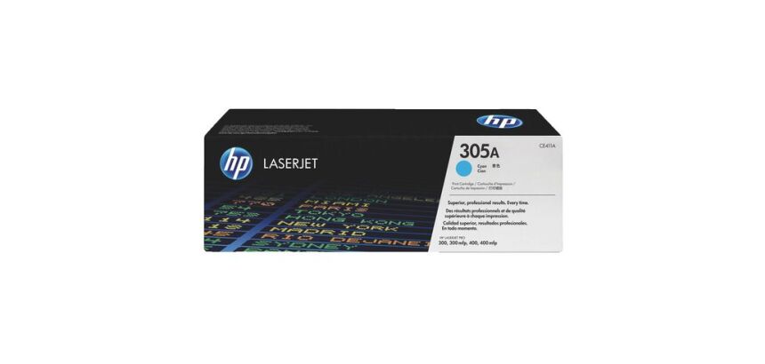 Toner HP 305A CE41xA couleurs séparées pour imprimante laser