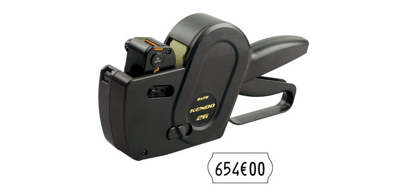SATO - KENDO 26 Labeling Gun - 6 digits and EURO sign