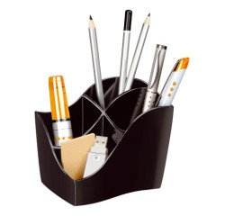 Multipot et organiseur de bureau Cep Isis Green Spirit noir 4 compartiments
