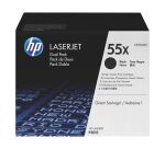 HP 55X, pack toners noirs