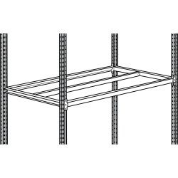 Lot de 2 tablettes tubulaires 100 x 40 cm