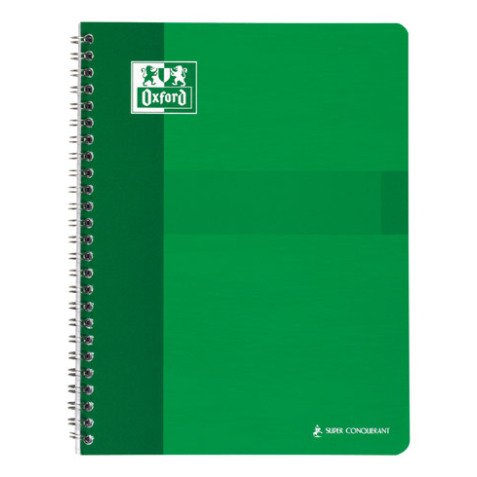 Notebook spiral binding Oxford Office 17 x 22 cm 5 x 5 100 pages