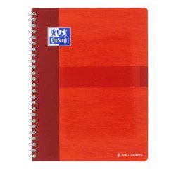 Notebook spiral binding Oxford Office 17 x 22 cm large squares 100 pages