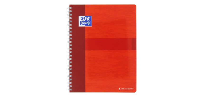 Cahier spirale Oxford Office - 17 x 22 cm - grands carreaux - 100 pages