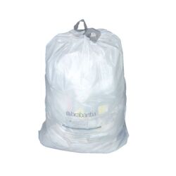 Sac poubelle 10/12 litres à liens coulissants Brabantia C blanc - 20 sacs