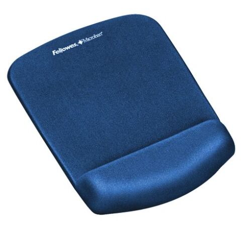 Alfombrilla ratón con reposamuñecas Foam Fusión Plush Fellowes azul