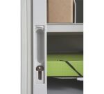 Armoire à rideaux démontable easyOffice 104 x 110 corps gris