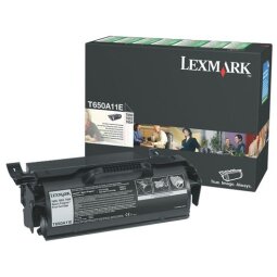 Toner Lexmark T650A11E zwart