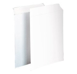 Bolsas reforzadas de cartón blanco A4 229 x 324 mm Sam - Caja de 100