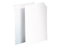 Bolsas reforzadas de cartón blanco A4 229 x 324 mm Sam - Caja de 100