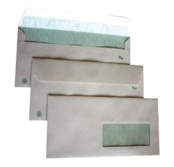 Sobres reciclados 115 x 225 mm 90 g con ventana derecha Sam - Caja de 500