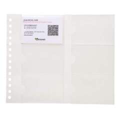 Fundas resposicionables de recambio para Tarjetero Exacompta Exacard 20 x 25,2 cm - Paquete de 10