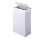 Poubelle murale 10 litres rectangle à couvercle blanche