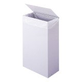 Poubelle murale 10 litres rectangle à couvercle blanche