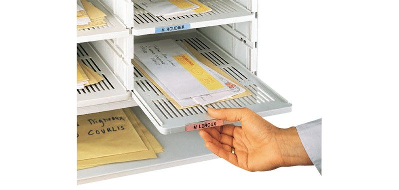 Tablettes pour trieur de courrier - Lot de 5