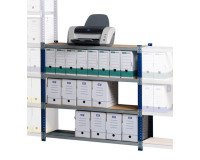 Rayonnage professionnel à tablettes métal simple départ H100 x L 103