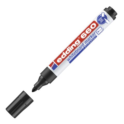 Rotulador de pizarra blanca edding 660 Negro