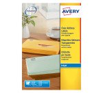 Etiquetas transparentes inkjet 63,5x38,1 mm Avery J8560