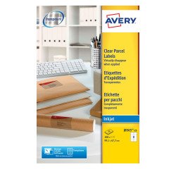 Etiquetas transparentes inkjet 99,1x67,7 mm Avery J8565