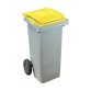 Waste container on 2 wheels 240 l plastic Omnium for waste sorting