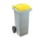 Conteneur à déchets 120 litres tri sélectif 2 roues couleur