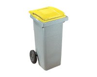 Waste container on 2 wheels 240 l plastic Omnium for waste sorting