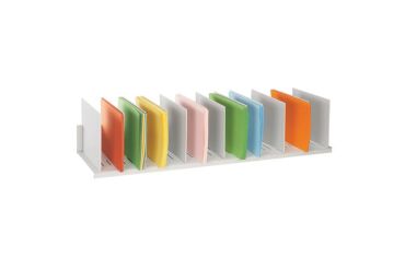 Trieur vertical gris réglable 12 séparations L 112 cm