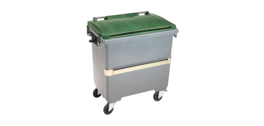 Conteneur à déchets 770 litres extérieur 4 roues couleur