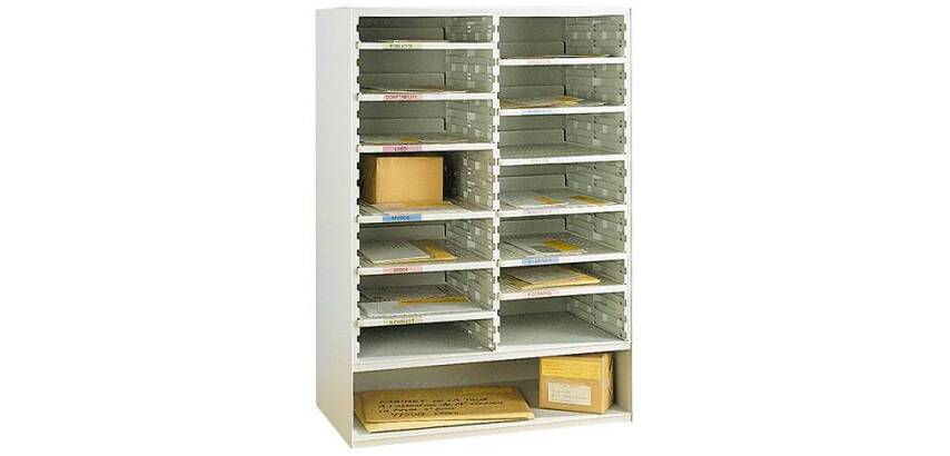 Mail rack, 2 columns