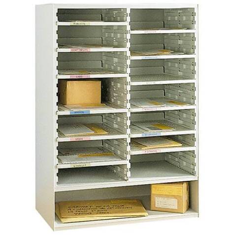 Mail rack, 2 columns