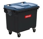 Conteneur à déchets 4 roues 660 litres extérieur