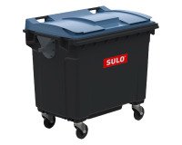 Conteneur à déchets 4 roues 660 litres extérieur