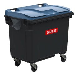 Conteneur à déchets 4 roues 660 litres extérieur